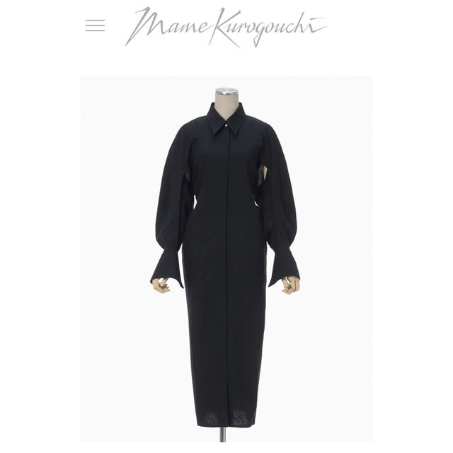 レディースmame kurogouchi Viscose Hemp Shirtdress