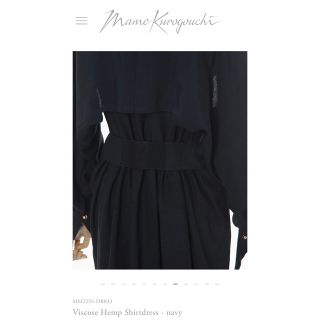 mame kurogouchi Viscose Hemp Shirtdress