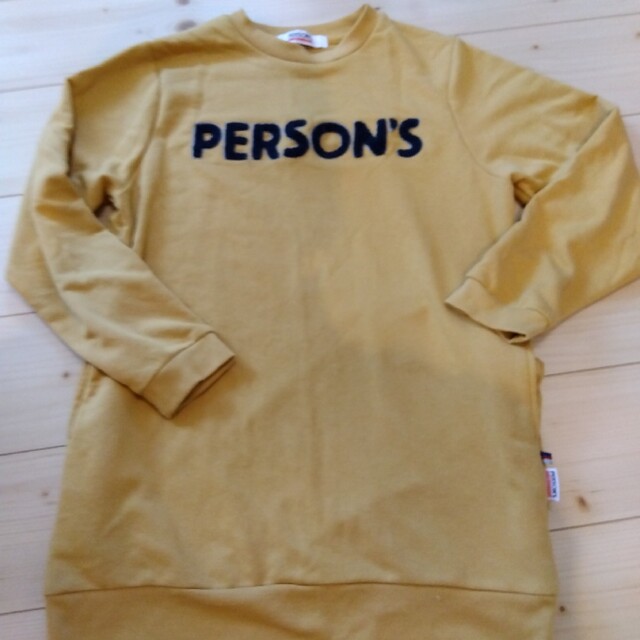 PERSON'S(パーソンズ)のパーソンズ　黄色のチュニックスウェット　Ｌサイズ レディースのトップス(チュニック)の商品写真