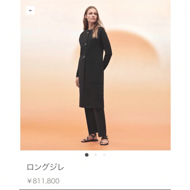 Hermes(エルメス)のエルメス2023SS⭐︎プレタ春夏最新作⭐︎ロングジレ⭐︎新品⭐︎34 レディースのトップス(ベスト/ジレ)の商品写真