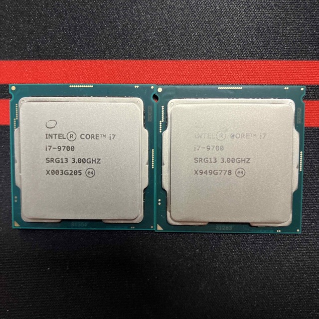納得できる割引 CPU 2個セット 9700 i7 core intel PCパーツ - kajal.pl