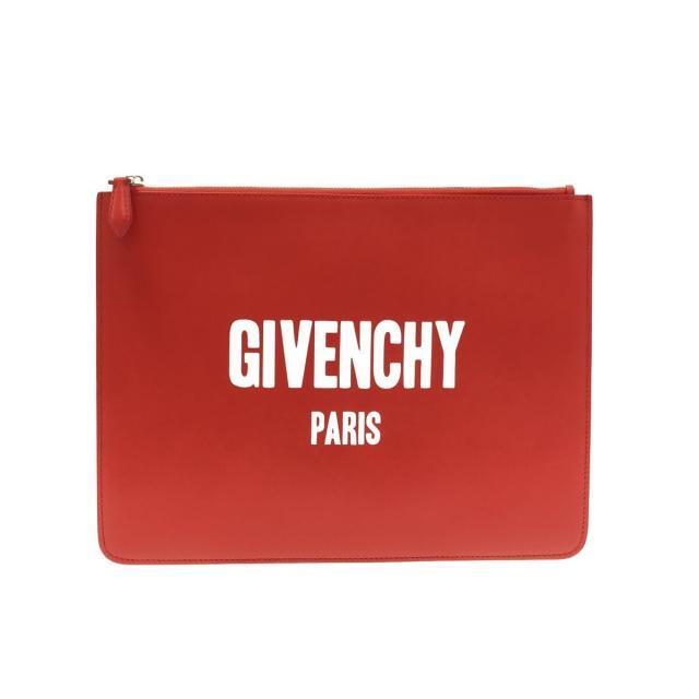 輝く高品質な GIVENCHY レッド - クラッチバッグ ジバンシー