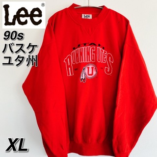 リー(Lee)の【レア格安】90s Lee バスケ ユタ州 刺繍ロゴ スウェット XL(スウェット)
