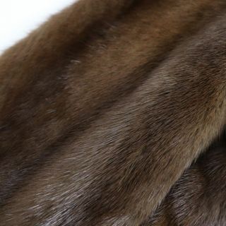 極美品☆TOGU MINK ミンク 本毛皮コート ブラウン 13 毛質艶やか