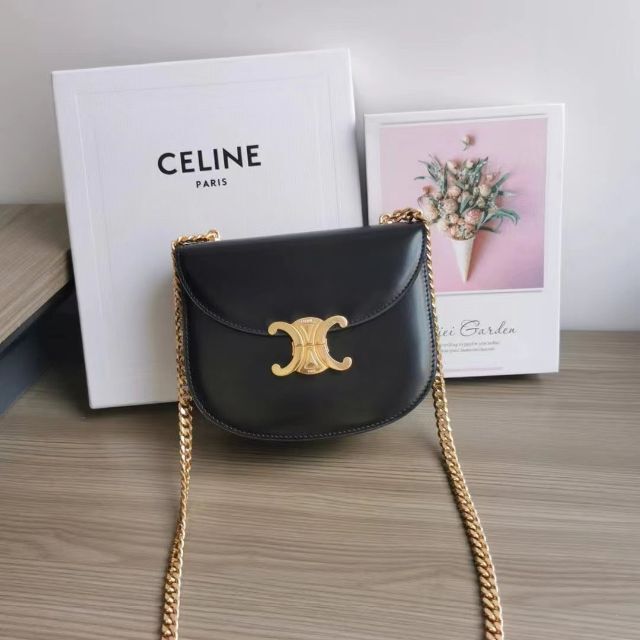 注目 - celine 牛革チェーンバッグ CELINE ショルダーバッグ ...