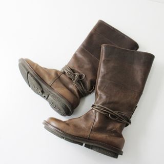 トリッペン(trippen)のtrippen トリッペン URBAN レザーロングブーツ 38/ブラウン アーバン 24-24.5cm【2400013216227】(ブーツ)