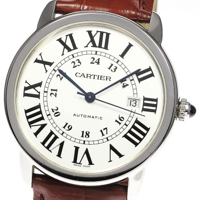 品質検査済 ロンドソロXL ★箱・保証書付き【CARTIER】カルティエ - Cartier デイト メンズ_735612 自動巻き W6701010 腕時計(アナログ)