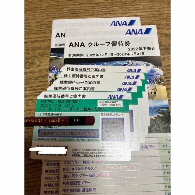 ANA 全日空株主優待券 5枚 チケット 航空券 販売本物 fancyfork.ca