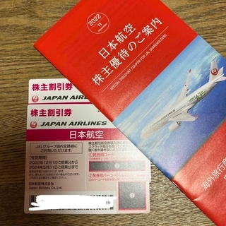 ジャル(ニホンコウクウ)(JAL(日本航空))の日本航空株主優待券　2枚(航空券)