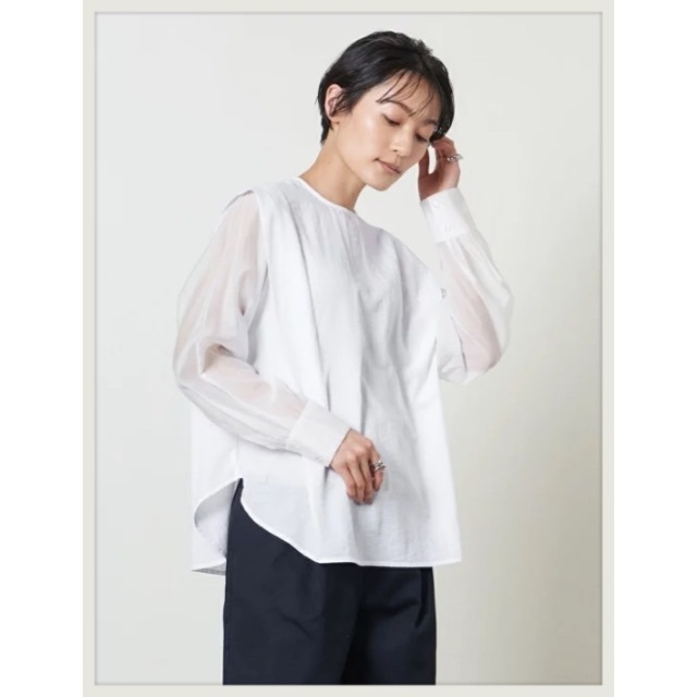 UNITED ARROWS(ユナイテッドアローズ)のMARW UNITED ARROWS  P COMBI BLS ブラウス レディースのトップス(シャツ/ブラウス(長袖/七分))の商品写真