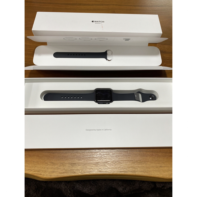 APPLE WATCH 3 GPSモデル SGAL BK130-200