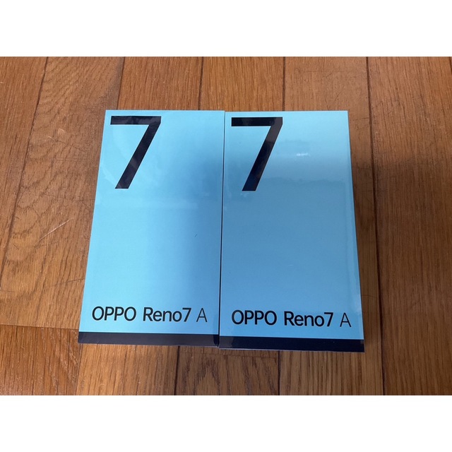 【新品未開封2台】 オッポ OPPO Reno7 A スターリーブラックスマートフォン/携帯電話