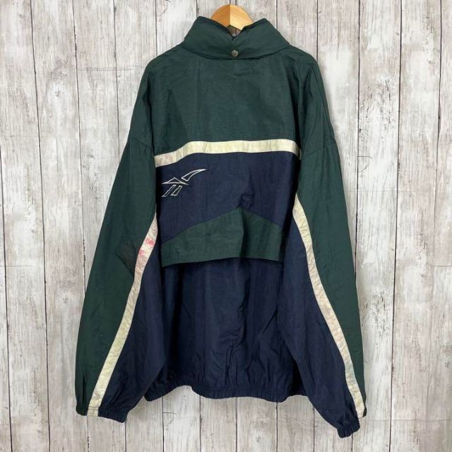 Reebok - 90sヴィンテージ古着REEBOKゆるだぼXL刺繍ロゴナイロン Reebok - 90sヴィンテージ古着REEBOKゆるだぼXL刺繍ロゴナイロン