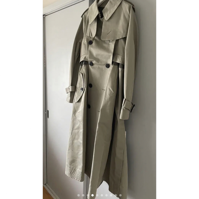 sacai 22SS 225000円 Leather Ridersトレンチコート