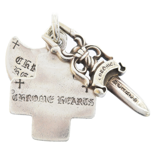 Chrome Hearts - CHROME HEARTS クロムハーツ 3TRINKETS 3トリンケッツ ネックレス ペンダント トップ シルバー