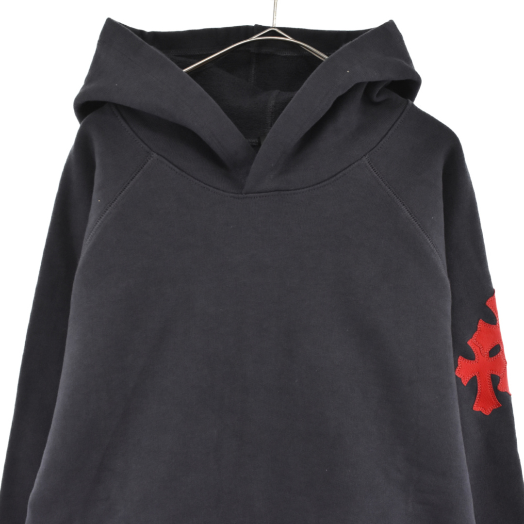 CHROME HEARTS クロムハーツ GRP Y NOT Raglan Pullover Hoodie ワイノット ラグラン クロスパッチ スウェットプルオーバーパーカー ネイビー