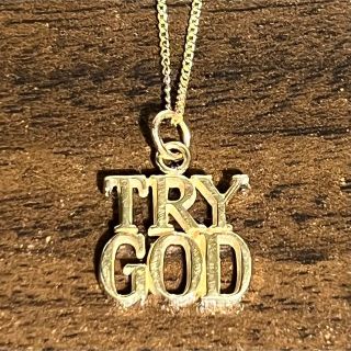 VINTAGE TIFFANYティファニー TRY GOD 14金 ネックレス