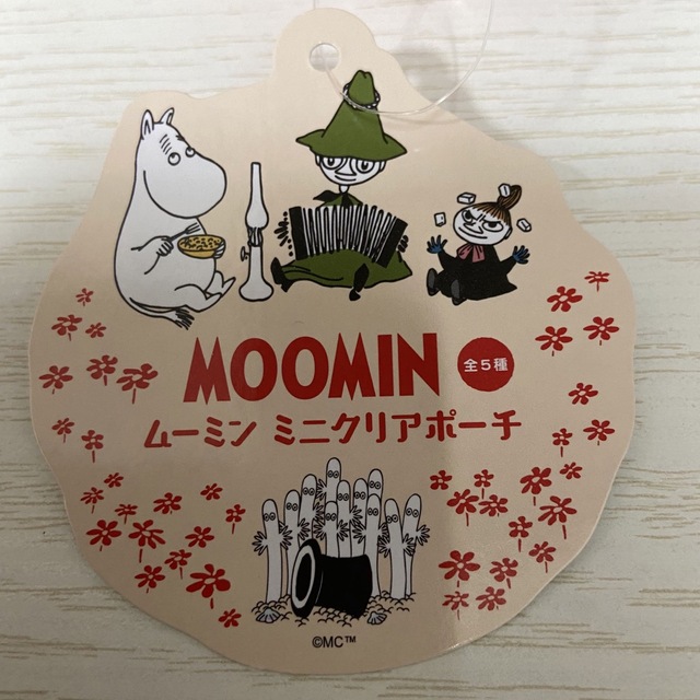 MOOMIN(ムーミン)の値下げ！ムーミン ミニクリアポーチ ２個セット スナフキン リトルミィ レディースのファッション小物(ポーチ)の商品写真