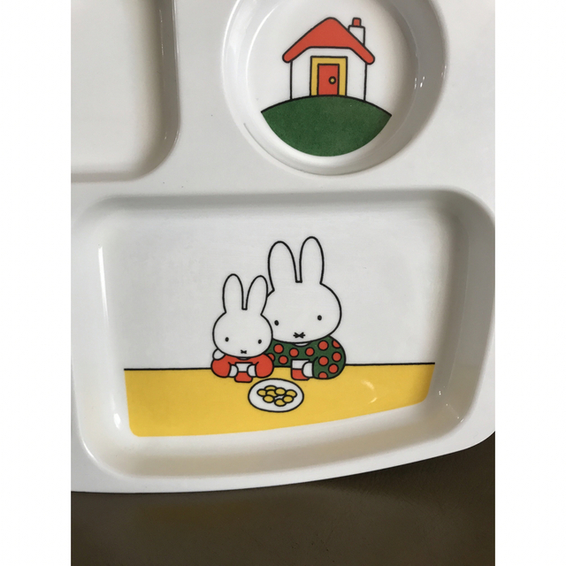 miffy(ミッフィー)のミッフィーランチプレート2枚セット インテリア/住まい/日用品のキッチン/食器(食器)の商品写真