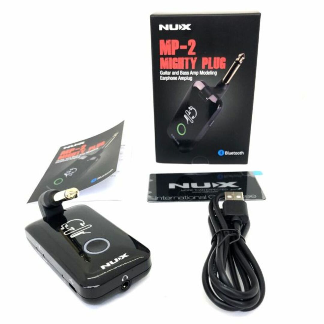 NUX Mighty Plug MP-2 ヘッドホンアンプ モデリングアンプ箱充電用USBケーブル保証