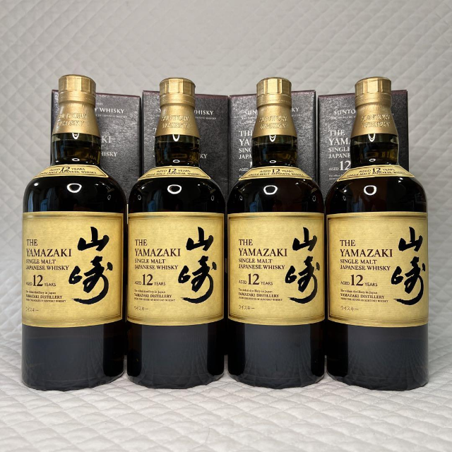 食品/飲料/酒☆送料込☆ サントリー  山崎12年 4本セット