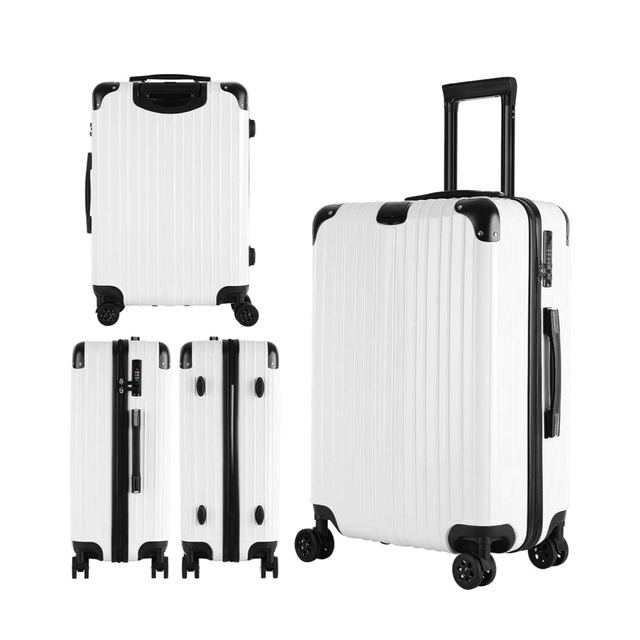 新品/スーツケース/キャリーケース/大型/ファスナー/シルバー/旅行バッグ