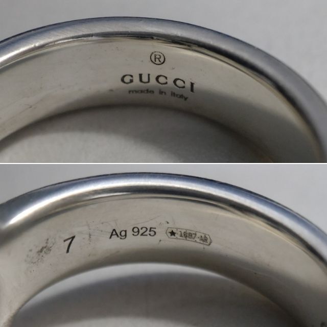 Gucci(グッチ)の4213 6号 GUCCI GG ブリット リング SV925 シルバー レディースのアクセサリー(リング(指輪))の商品写真