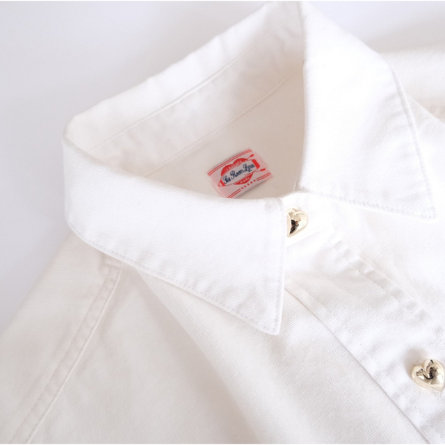 SeaRoomlynn Heartボタン OXFORDシャツ ホワイト 人気カラーの 60.0 ...