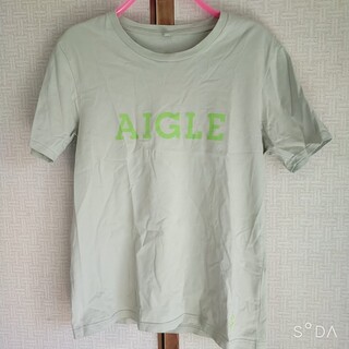 エーグル(AIGLE)のaigle エーグル T 男女兼用 グリーン(Tシャツ/カットソー(半袖/袖なし))