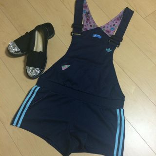 アディダス(adidas)の美品 ♡ アディダスオリジナルス×ロデオクラウンズコラボ サロペット(サロペット/オーバーオール)