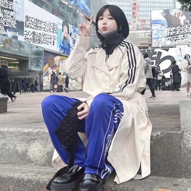 adidas - アディダス adidasトレンチコート あのちゃんの通販 by ぎょ