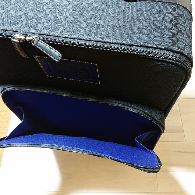 美品❇️COACH シグネチャー ライン キャリーバッグ キャリーケース 旅行用