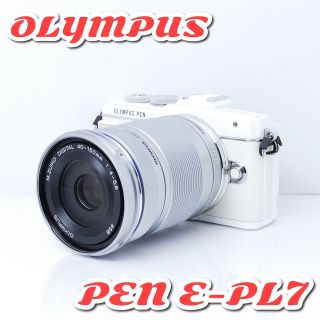 オリンパス(OLYMPUS)の準新品！❤️オリンパス E-PL7❤️付属品大充実！❤️ショット数わずか148！(ミラーレス一眼)