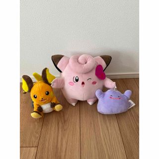 ポケモン(ポケモン)のポケモン ピッピ ライチュウ メタモン ぬいぐるみセット(ぬいぐるみ)