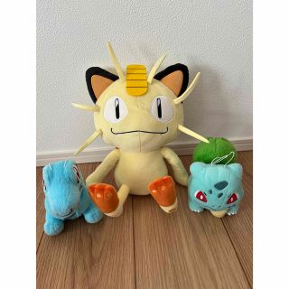 ポケモン(ポケモン)のポケモン ニャース ワニノコ フシギダネ ぬいぐるみセット(ぬいぐるみ)