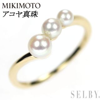 オプティミスティック 美品 ミキモト K18 真珠 パール約8.3mm ダイヤ