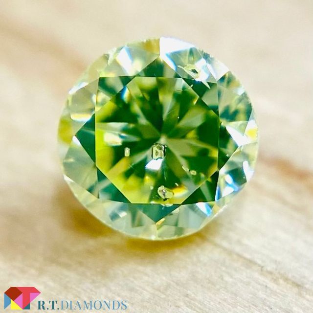 FANCY YELLOW GREEN 0.271ct RD/RT1904/CGL 1