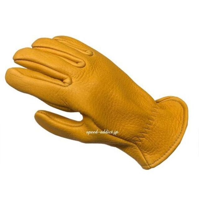 エルクグローブ 黄 XLサイズ ELK ROPER SULLIVAN GLOVE 自動車/バイクのバイク(装備/装具)の商品写真