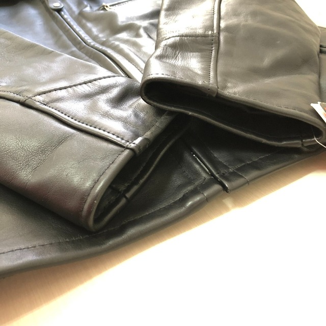 □□Schott ショット メンズ衣料  レザートラッカジャケット 　サイズ38 ブラック