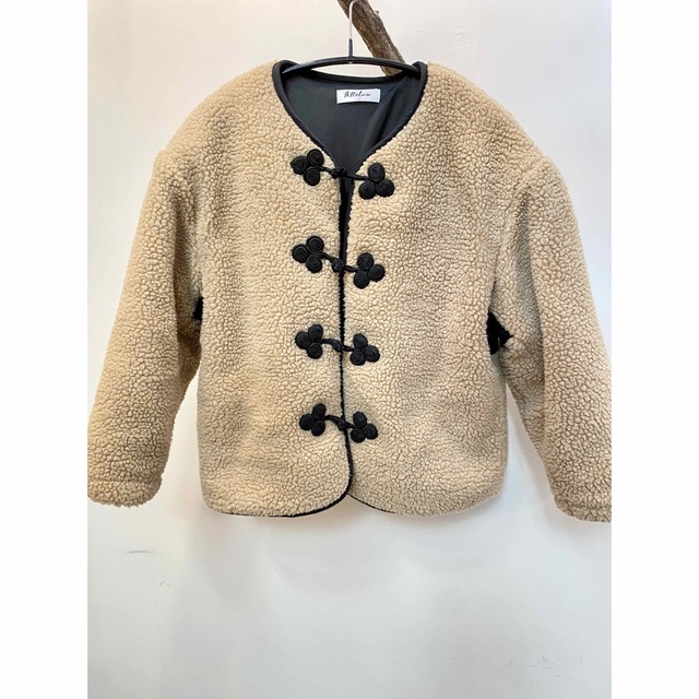 F.O.KIDS(エフオーキッズ)のチャイナ　ボアコート　アウター　kids 140 男女兼用 キッズ/ベビー/マタニティのキッズ服女の子用(90cm~)(コート)の商品写真