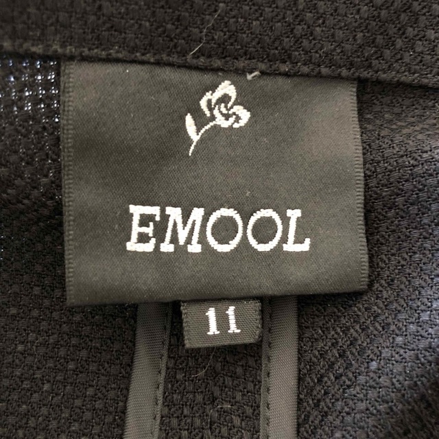 EMOOL 11AR ブラックスーツ　格子柄ワンピ　3点セット卒業式入学式 8