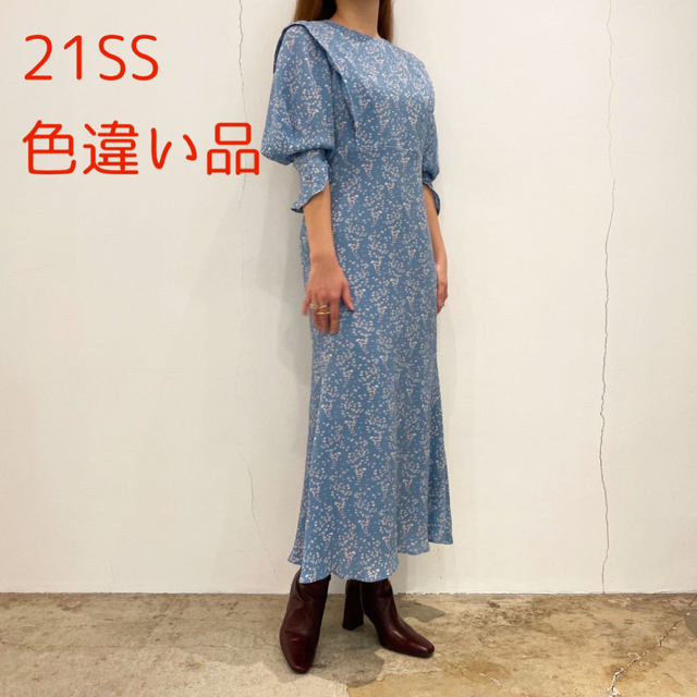 室外 完売美品 マメクロゴウチ フラワーレーススリーブ ロング