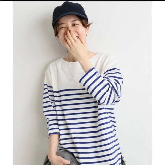 A.P.C(アーペーセー)の【shimoshimo様専用】イエナ　a.p.c.別注ボーダーカットソー レディースのトップス(Tシャツ(長袖/七分))の商品写真