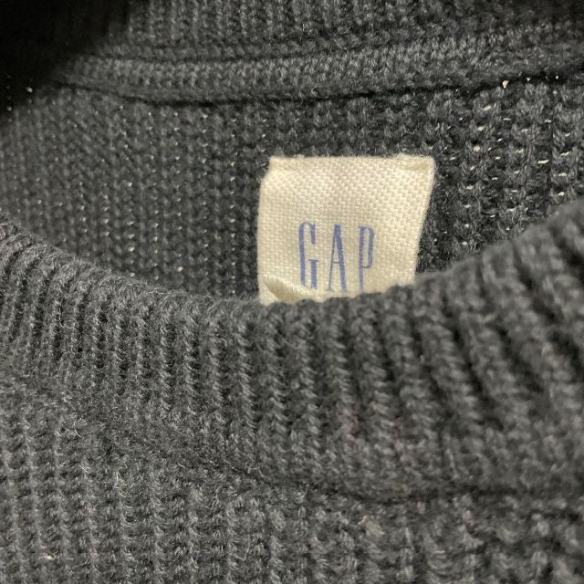GAP(ギャップ)の[E]　ＧＡＰ　セーター　黒　白線　Ｓ メンズのトップス(ニット/セーター)の商品写真