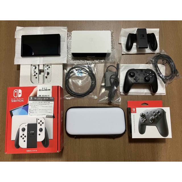 Nintendo Switch 有機ELモデル ホワイト+プロコン+ケースセット - www ...