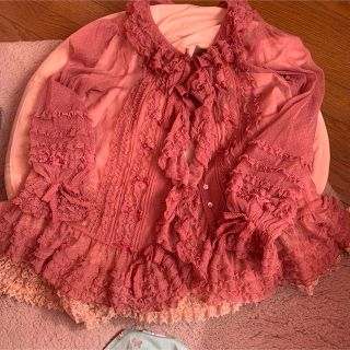 ピンクハウス フリルブラウス シャツ/ブラウス(レディース/長袖)の通販 ピンクハウス フリルブラウス シャツ/ブラウス(レディース/長袖)の通販
