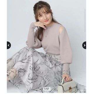 アプワイザーリッシェ(Apuweiser-riche)の完売♡アプワイザーリッシェ♡ソフトタッチショルダースリットニット(カットソー(長袖/七分))