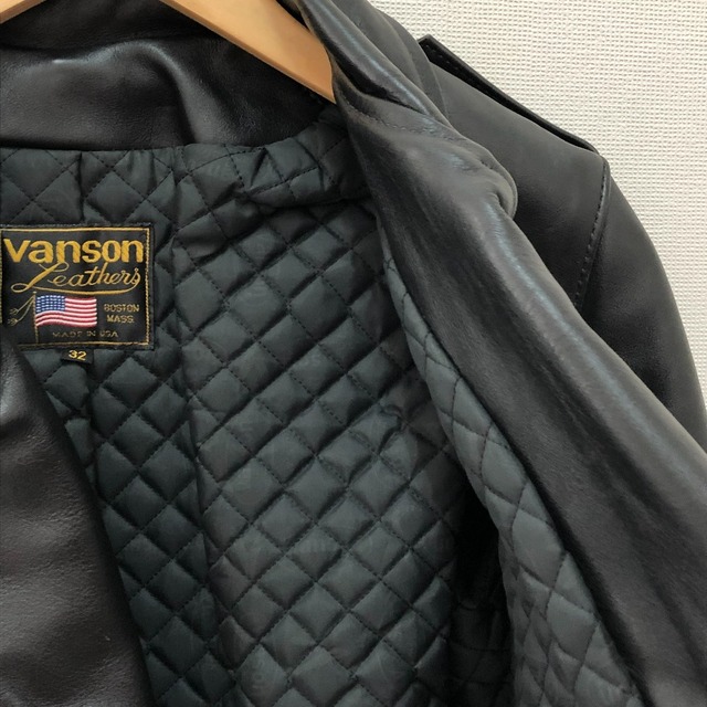 VANSON(バンソン)の□□VANSON バンソン メンズ衣料 ジャケット　サイズ32 ブラック メンズのジャケット/アウター(その他)の商品写真