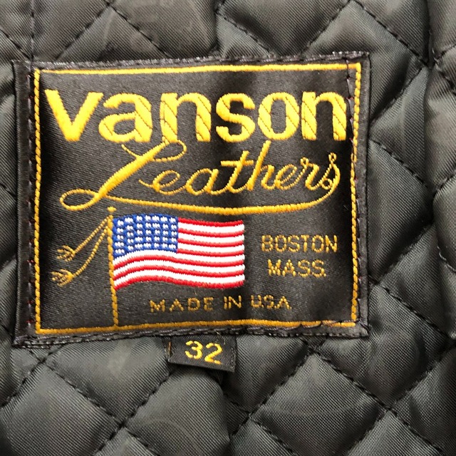 VANSON(バンソン)の□□VANSON バンソン メンズ衣料 ジャケット　サイズ32 ブラック メンズのジャケット/アウター(その他)の商品写真