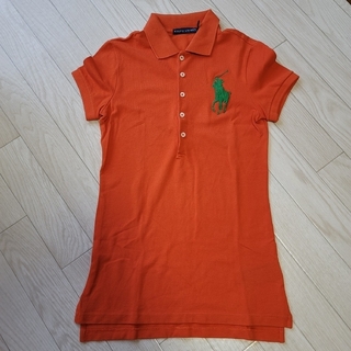 ポロラルフローレン(POLO RALPH LAUREN)のラルフローレンポロシャツ　ポロシャツ　XS　オレンジ(ポロシャツ)
